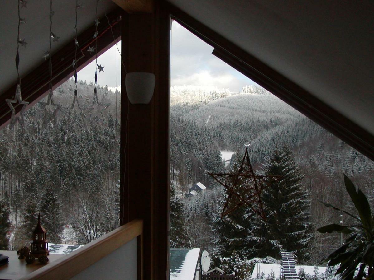 Ferienhaus Am Loeffelberghuettchen Giessubel Екстер'єр фото